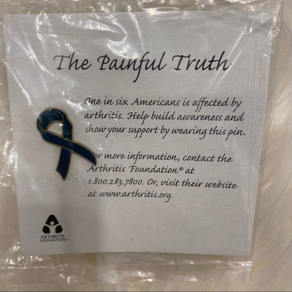Arthritis Foundation Ribbon Pin Tie Tack Style